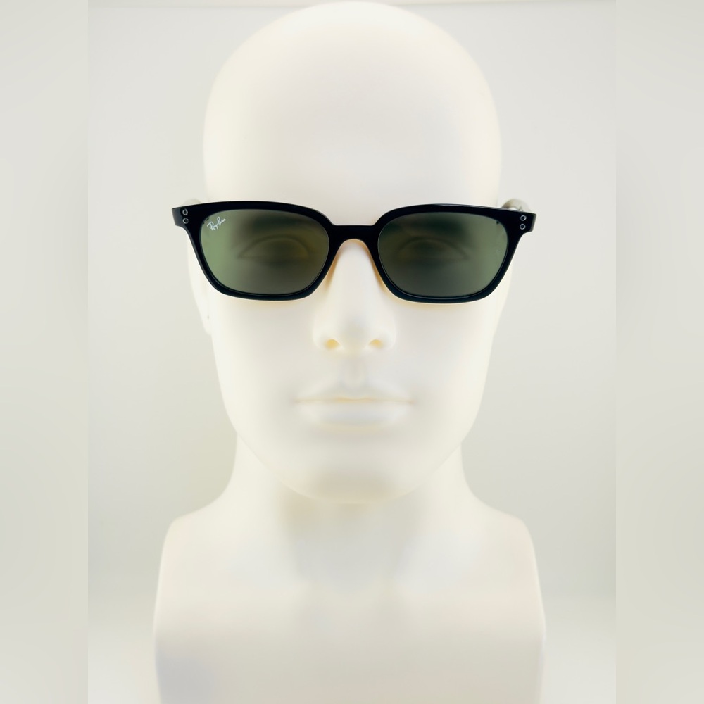 Ray-Ban Zaya Bio Based Sunglasses RB4456F Polished Black Frame Dark Grey Lenses
